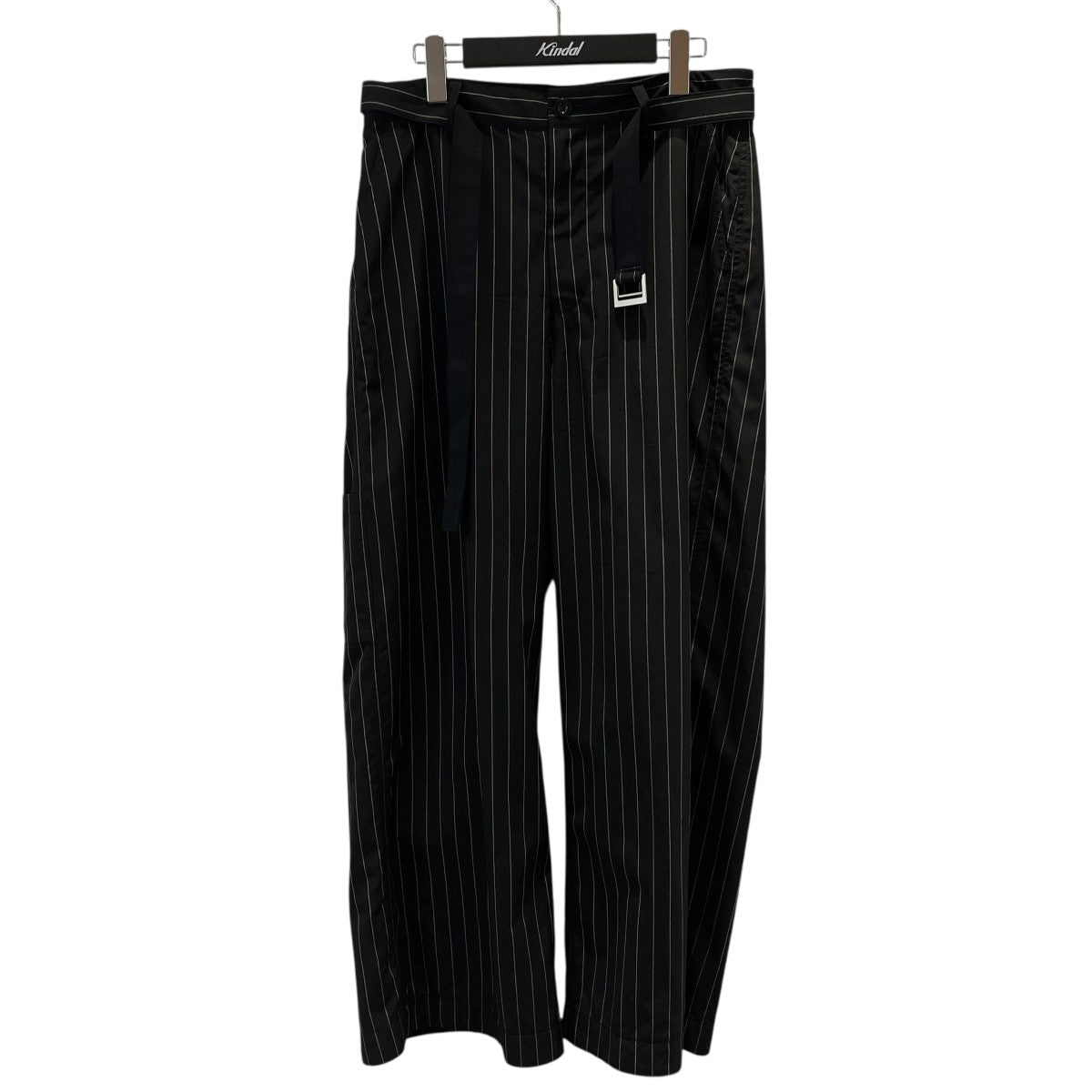 『sacai』 サカイ (1) ストライプ ワイドパンツ / ネイビー 楽天市場】【中古】sacai ストライプパンツ ネイビー サイズ：1