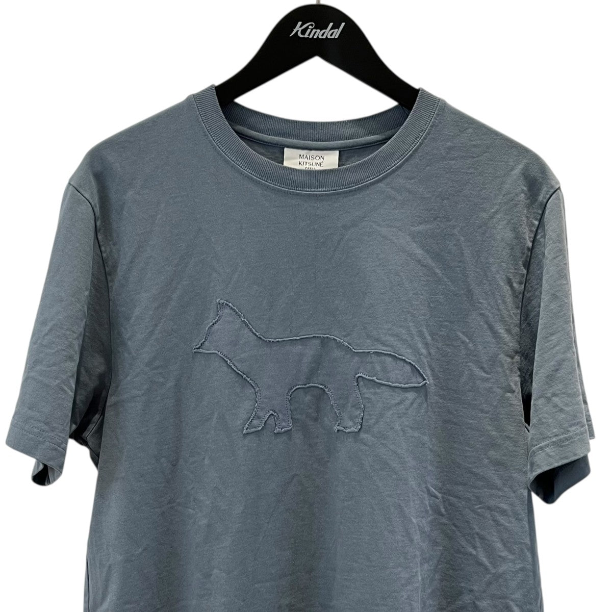 MAISON KITSUNE(メゾンキツネ) 刺繍ｸﾗﾌﾄﾌﾟﾛﾌｨｰﾙﾌｫｯｸｽ ｺﾝﾌｫｰﾄTｼｬﾂ