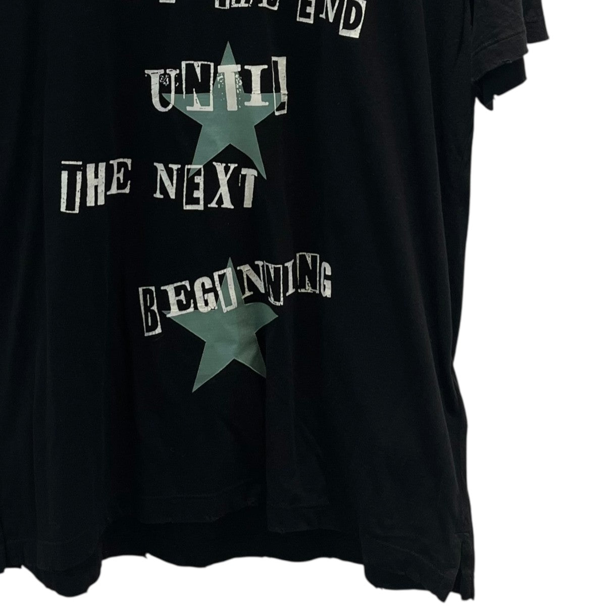 ダメージ加工半袖TシャツNV0MG09R46M