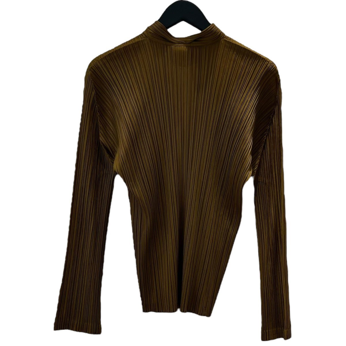 【美品】PLEATS PLEASE ブラウン プリーツ トップス サイズ3 PLEATS PLEASE(プリーツプリーズ) □プリーツシャツPP43-JJ144