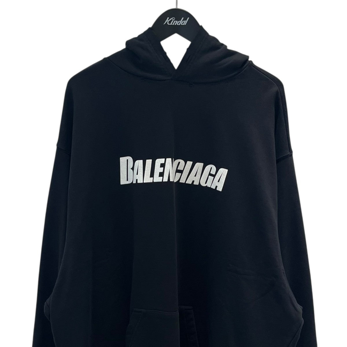 BALENCIAGA ■ロゴプリントデストロイ加工パーカー729361 古着・中古-3枚目のアイテム画像