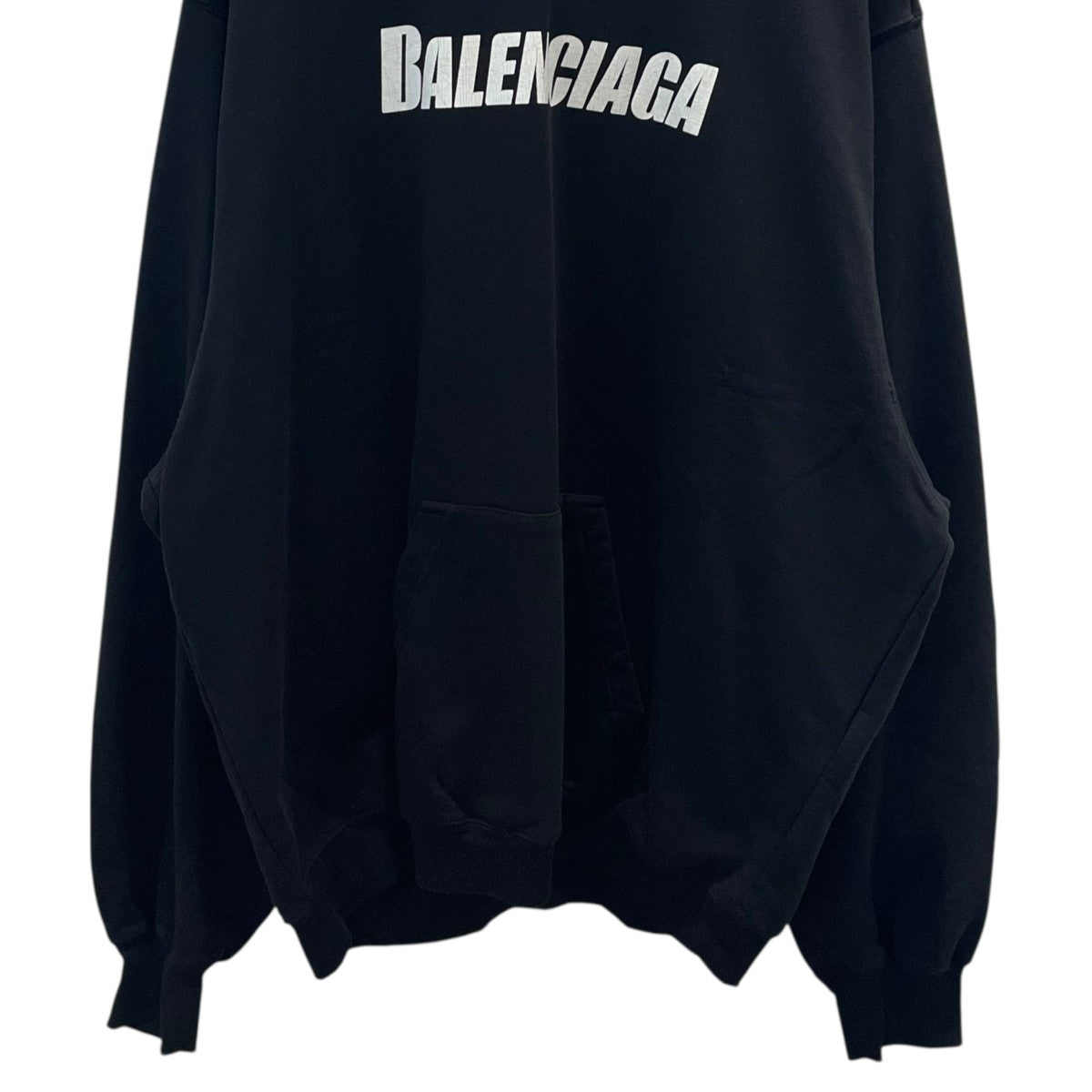 BALENCIAGA ■ロゴプリントデストロイ加工パーカー729361 古着・中古-4枚目のアイテム画像