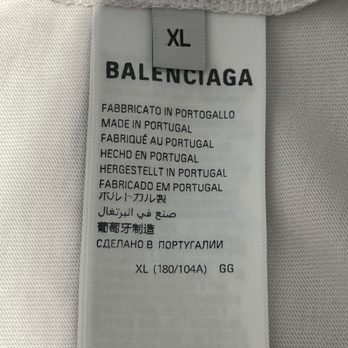 BALENCIAGA 反転ミラーロゴTシャツ764235 古着・中古-6枚目のアイテム画像