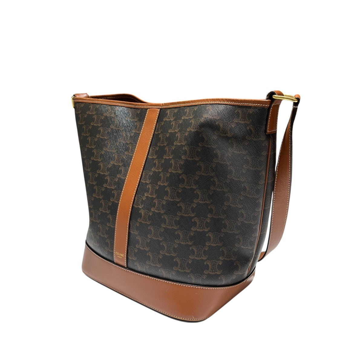 CELINE トリオンフ柄ミディアムバケット ショルダーバッグ 古着・中古-1枚目のアイテム画像