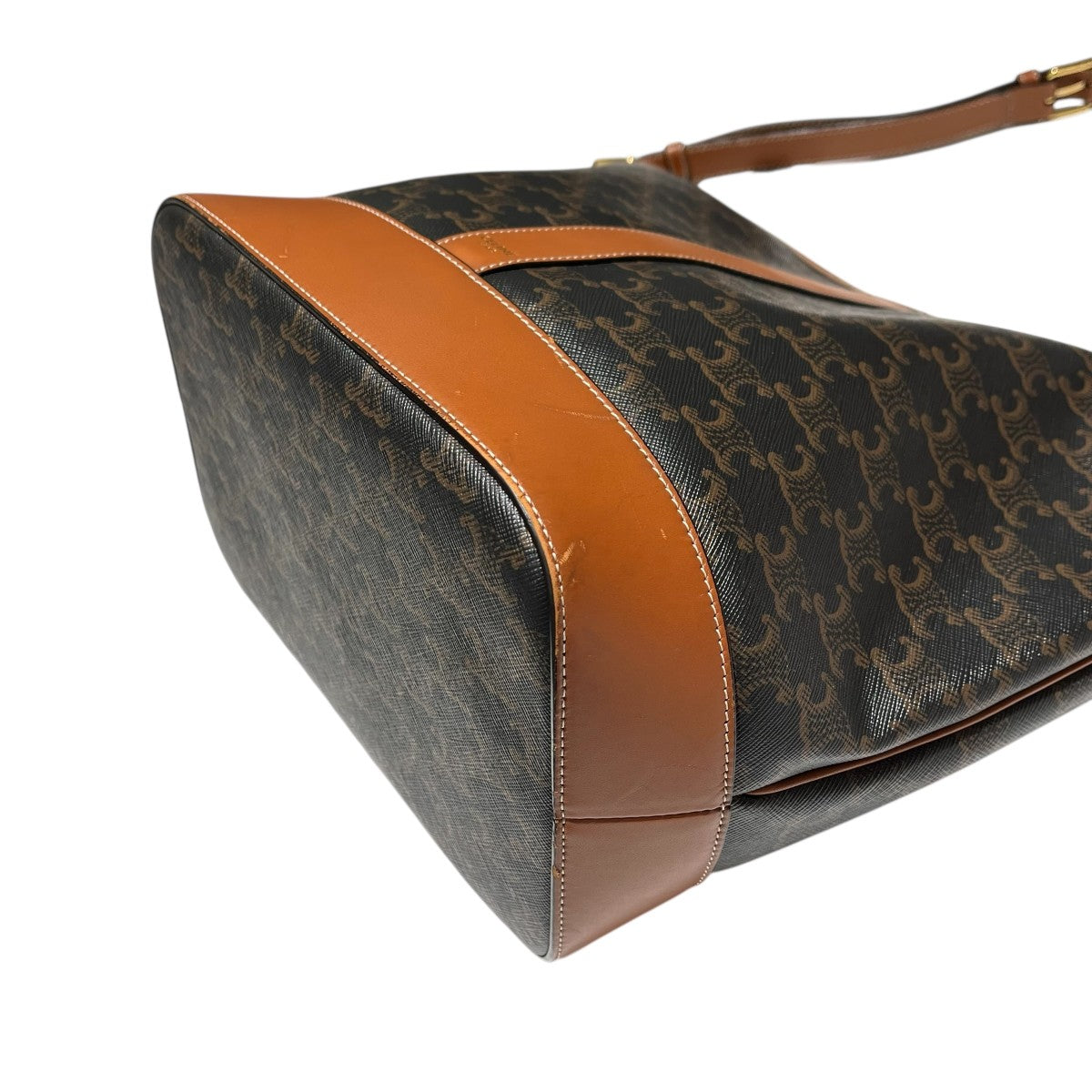 CELINE トリオンフ柄ミディアムバケット ショルダーバッグ 古着・中古-5枚目のアイテム画像