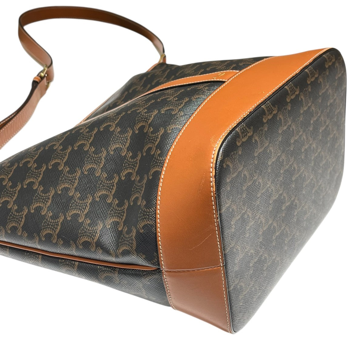 CELINE トリオンフ柄ミディアムバケット ショルダーバッグ 古着・中古-6枚目のアイテム画像