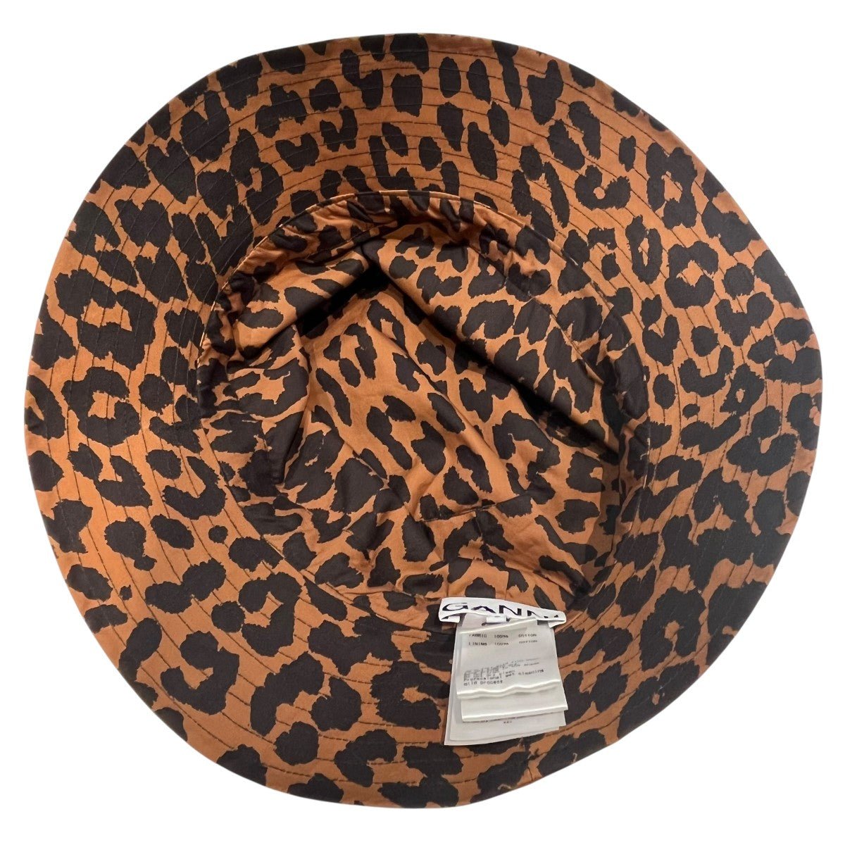 GANNI レオパード柄cap GANNI ヒョウ柄キャップ GANNI レオパード