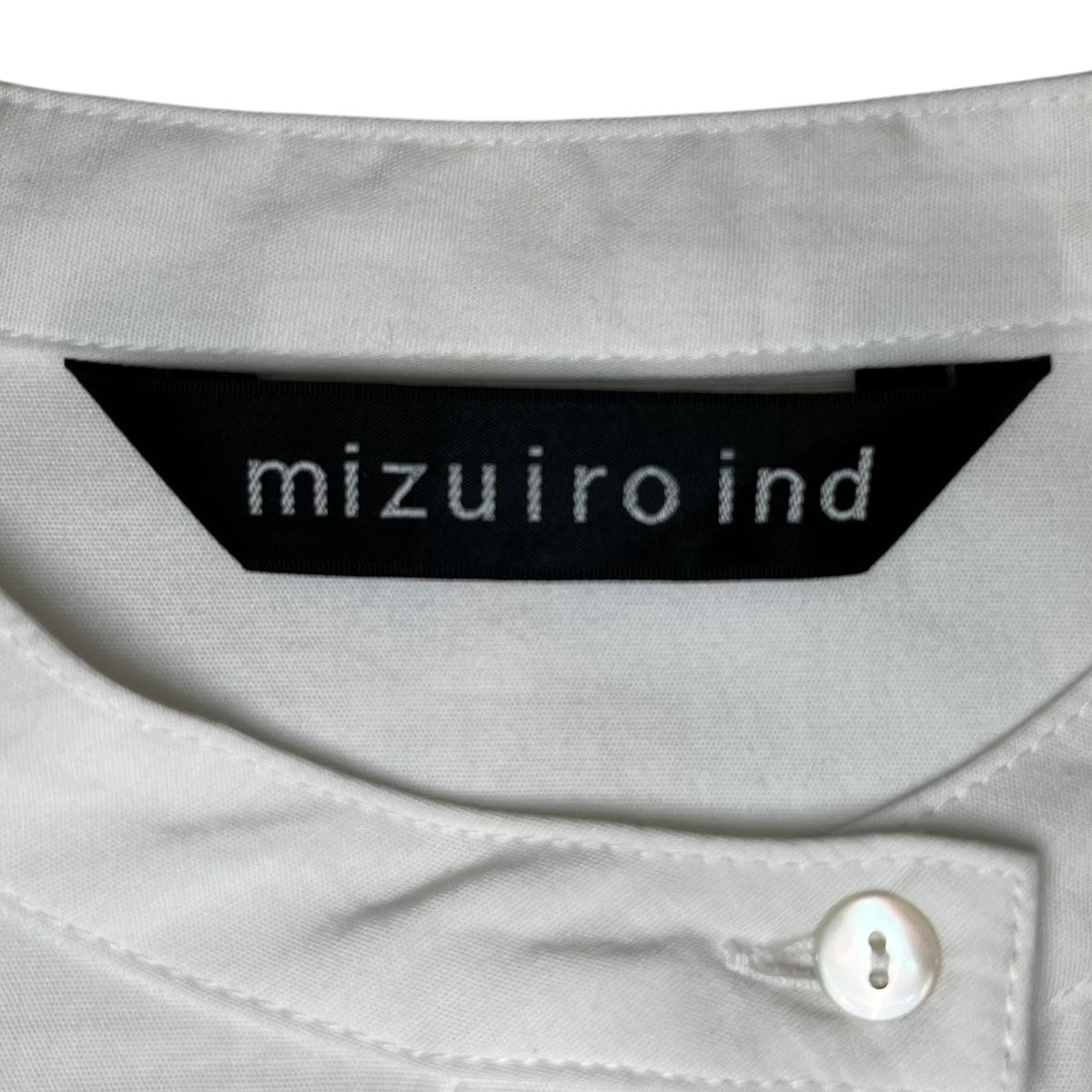 mizuiro-ind(ミズイロ) プルオーバーシャツ ホワイト サイズ