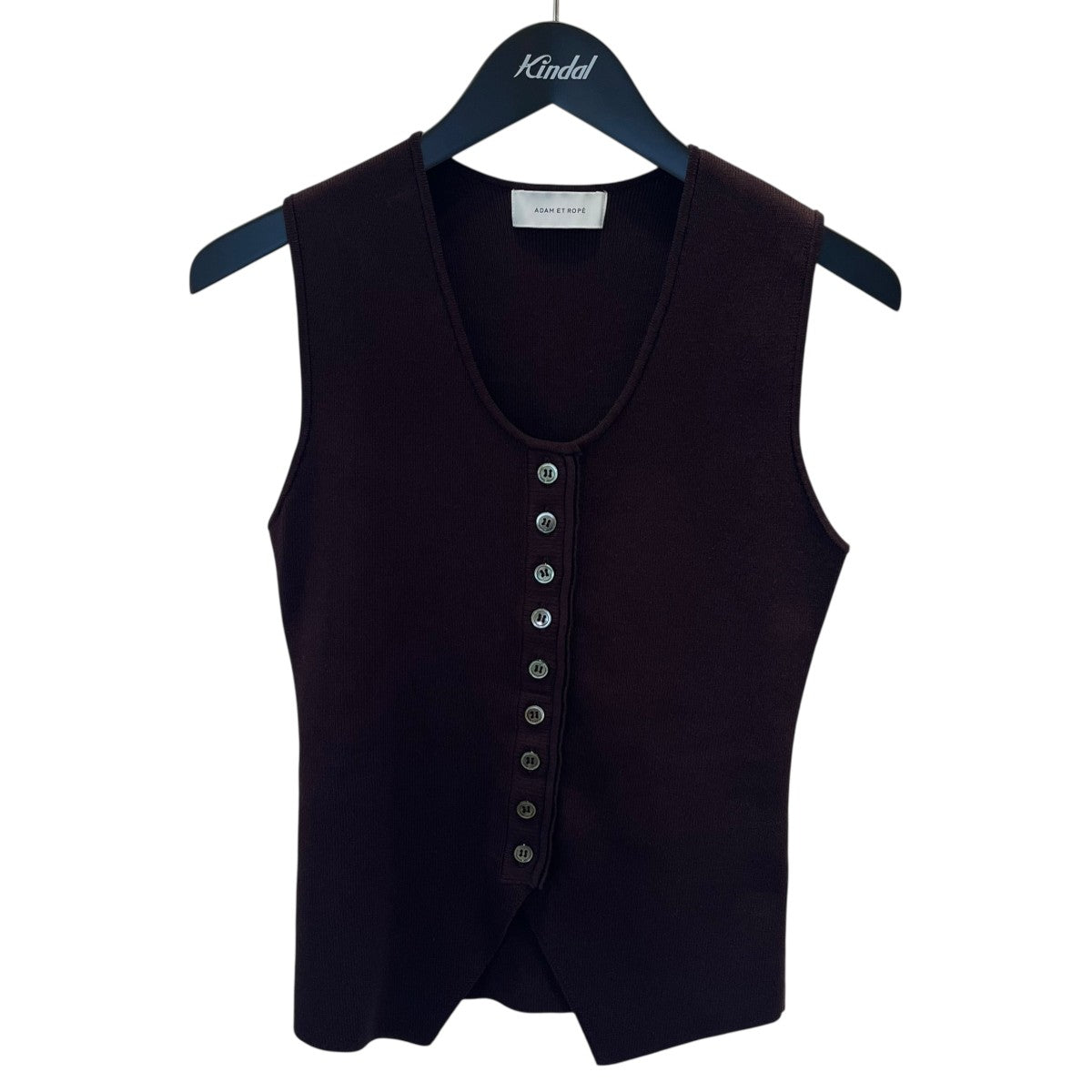 THAMES MMXX.《長袖ニット》 オーバサイズゼブラ柄Vネックニットベスト BM0916 【MASONPRINCE