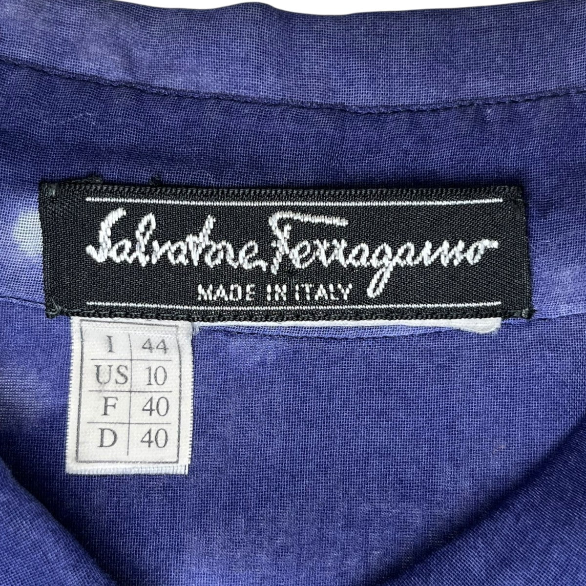 総柄長袖シャツ