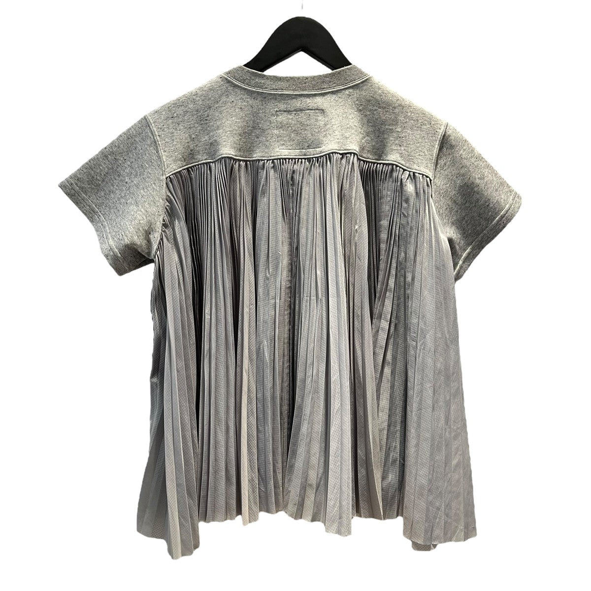 NIKE × sacai / pleated T-shirt/スウェット/M/コットン/SLV/cz4690-063 sacai×NIKE pleated T-shirt半袖スウェットCZ4690-063 CZ4690-063