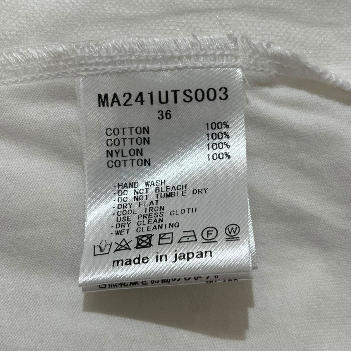 フラワーパーツTシャツTシャツMA241UTS003
