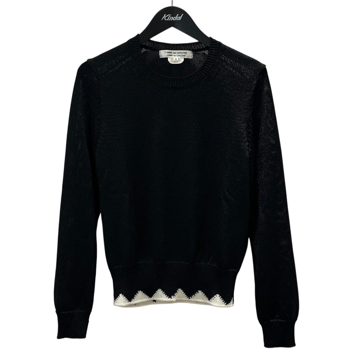 COMME des GARCONS COMME des GARCONS 24SSバイカラーニットRM-N509 古着・中古-1枚目のアイテム画像
