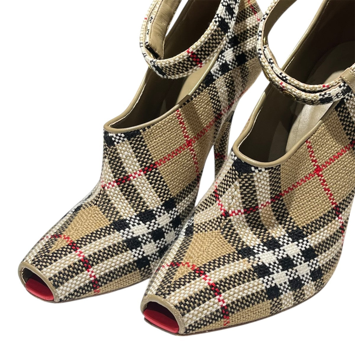 BURBERRY(バーバリー) 8012222 チェック アンクルストラップオープン