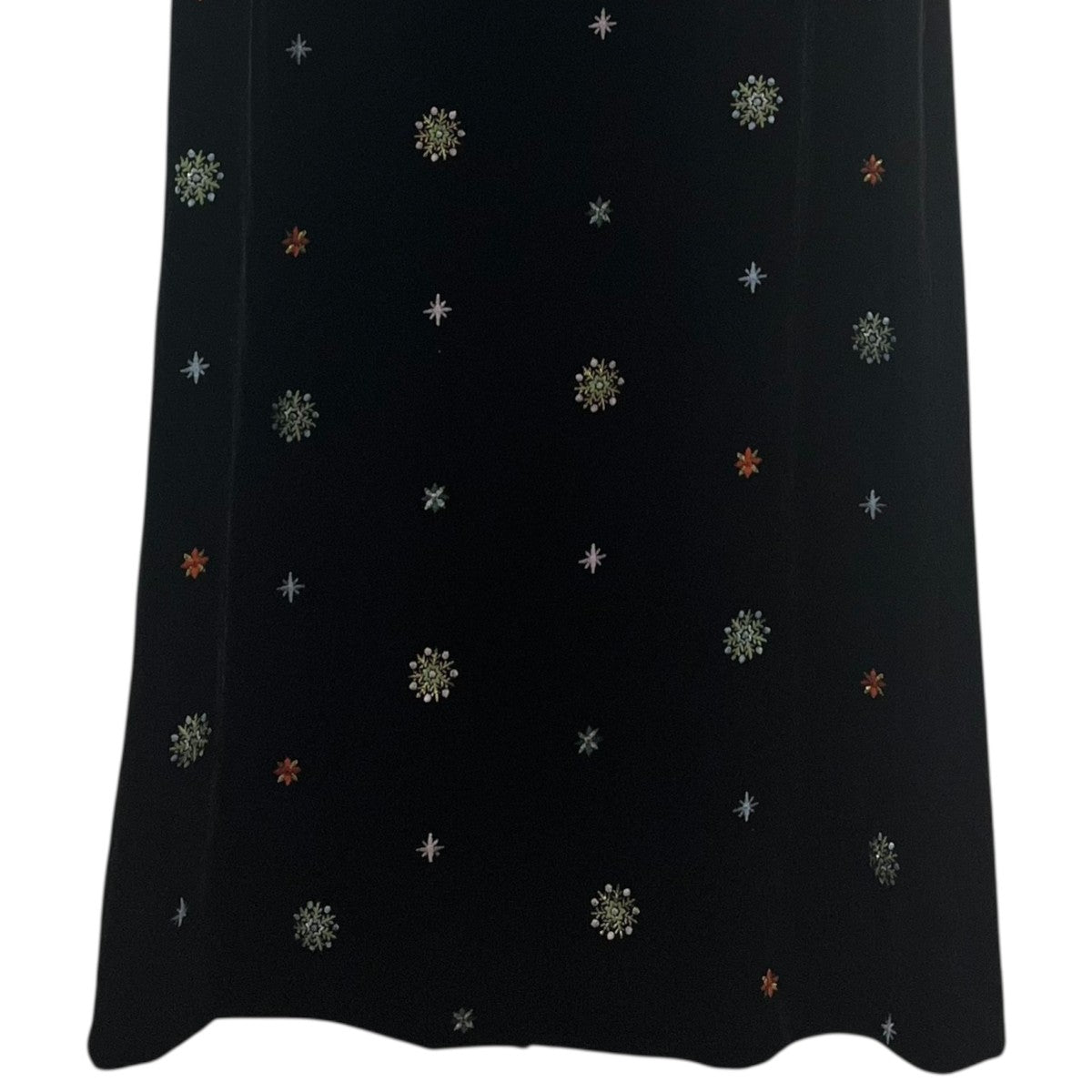 AMERI 新品 GLITTER EMBROIDERY VELOUR SKIRT GLITTER EMBROIDERY VELOUR SKIRT