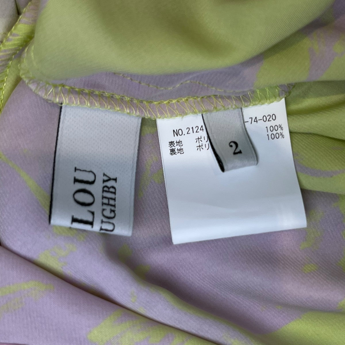 Loulou Willoughby(ルルウィルビー) ツートンフラワーフレア