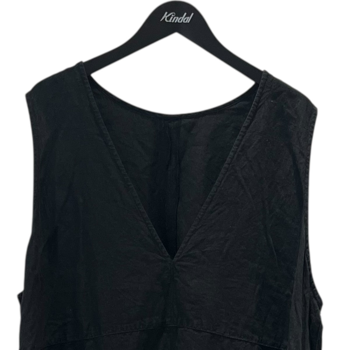 nest Robe(ネストローブ) 01222-1194 ブラックリネンバックVネック