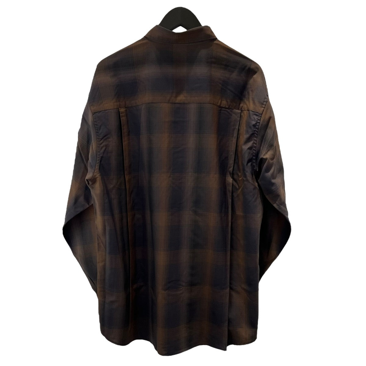 AURALEE 24SS チェックシャツ ブラウン 3 中古・古着通販】auralee (オーラリー) 24SS SUPER LIGHT WOOL CHECK