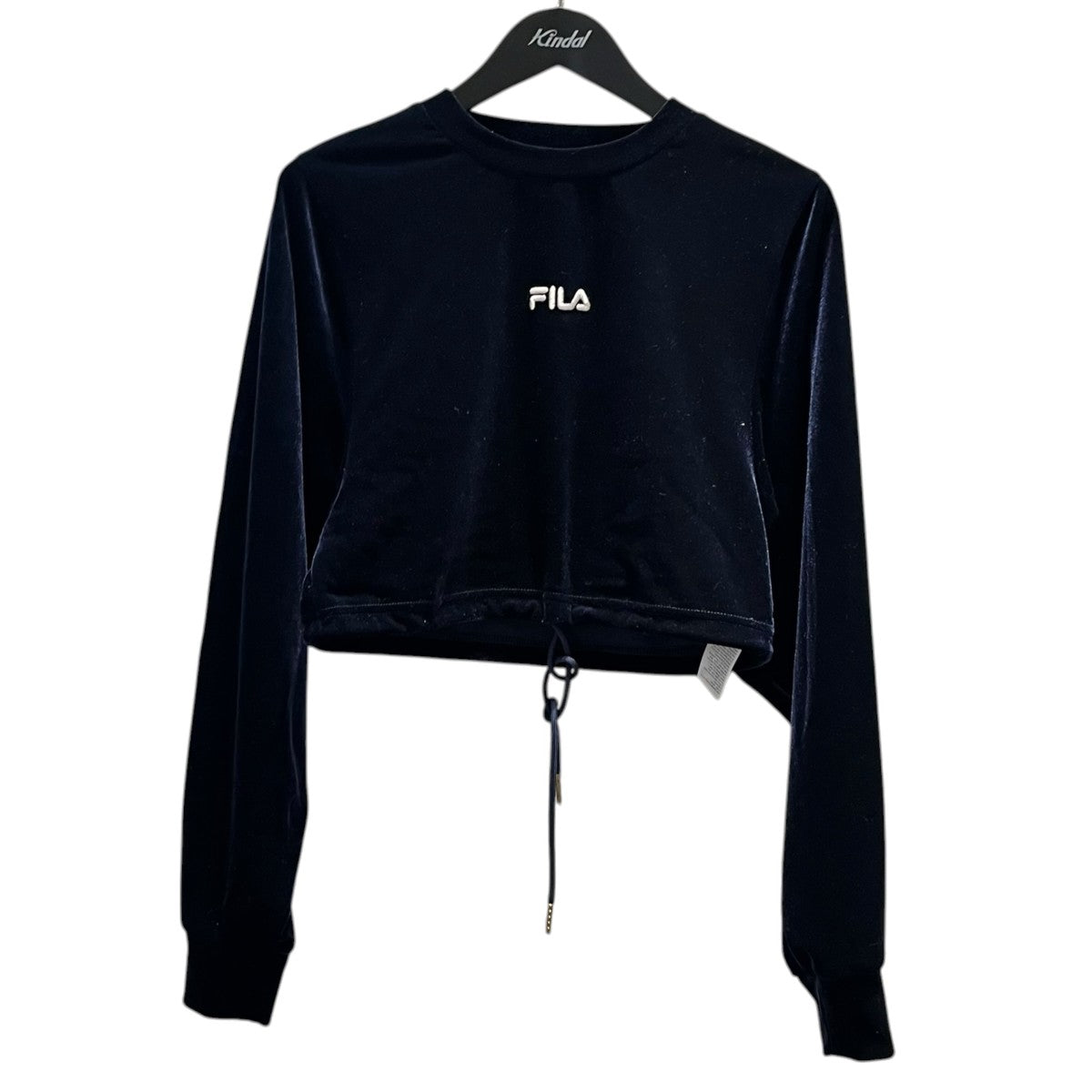 FILA ベロアクロップドタケロングＴシャツ長袖カットソーFS3182 古着・中古-1枚目のアイテム画像