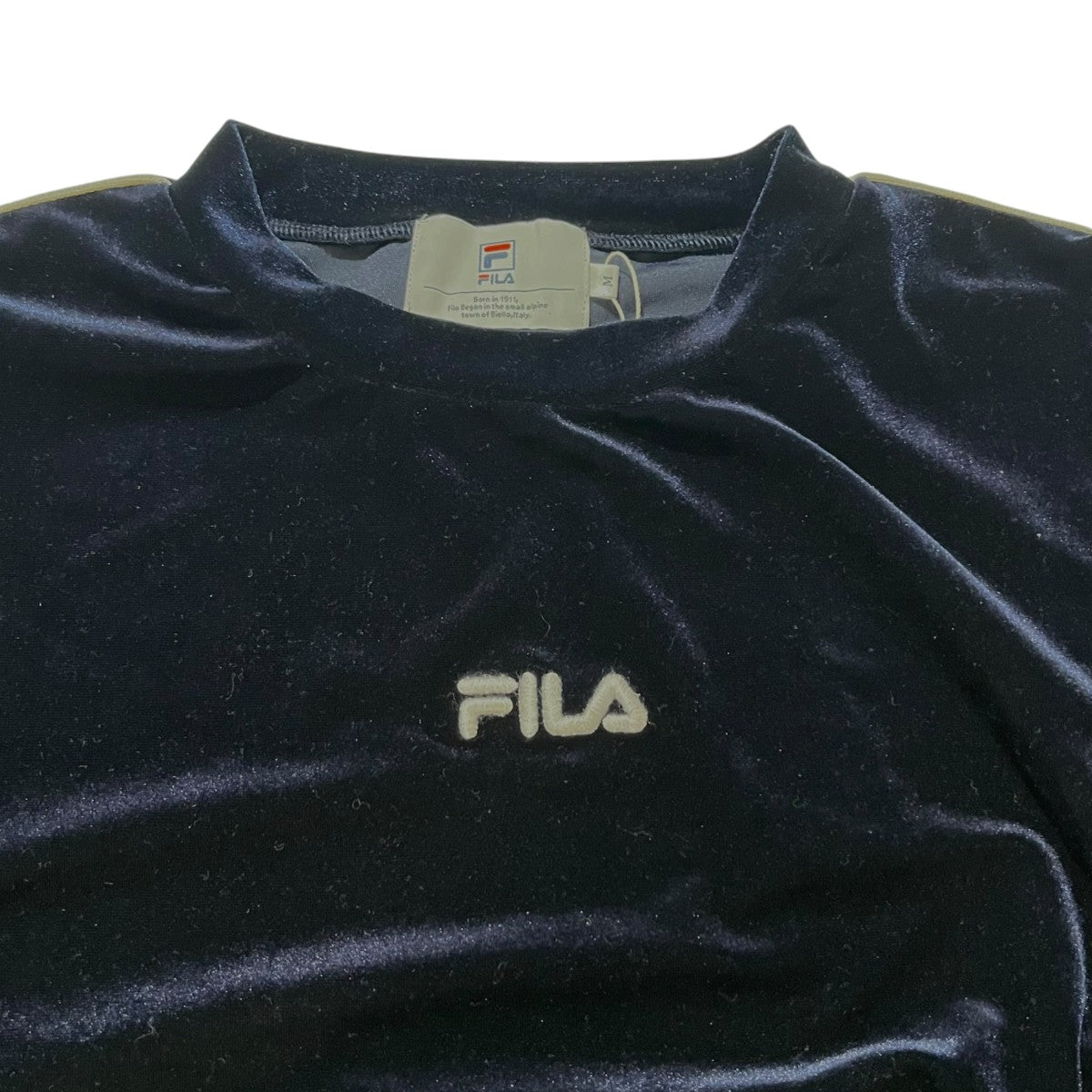 FILA ベロアクロップドタケロングＴシャツ長袖カットソーFS3182 古着・中古-3枚目のアイテム画像