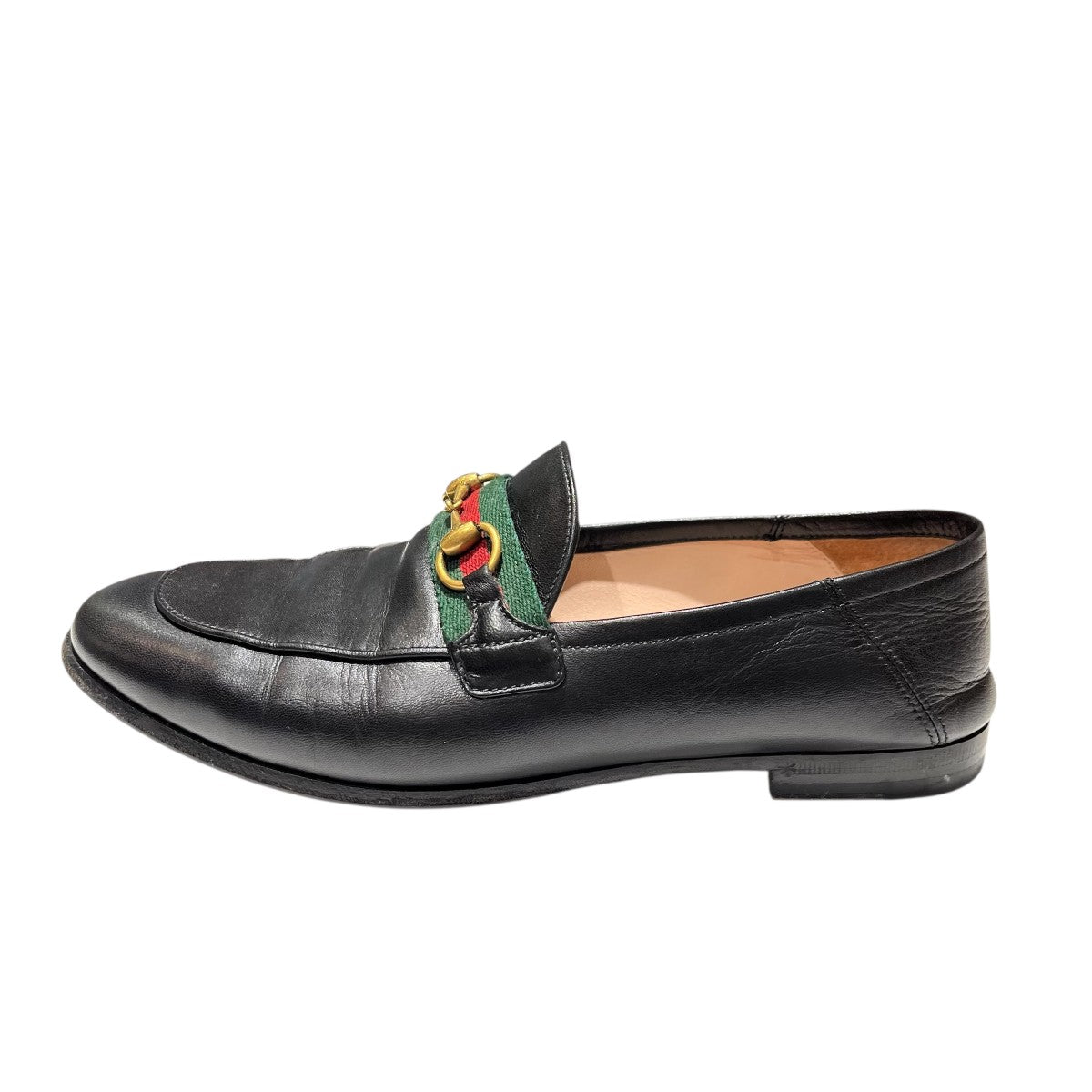 GUCCI(グッチ) 631619 シェリーラインホースビットローファー ブラック