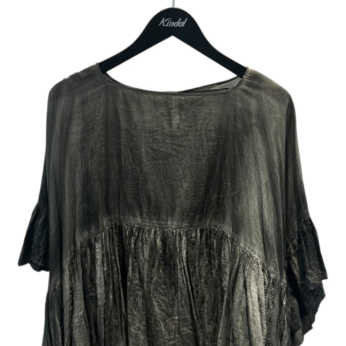 mizuiro-ind(ミズイロ) 24SSピグメントダイワイドギャザープルオーバー