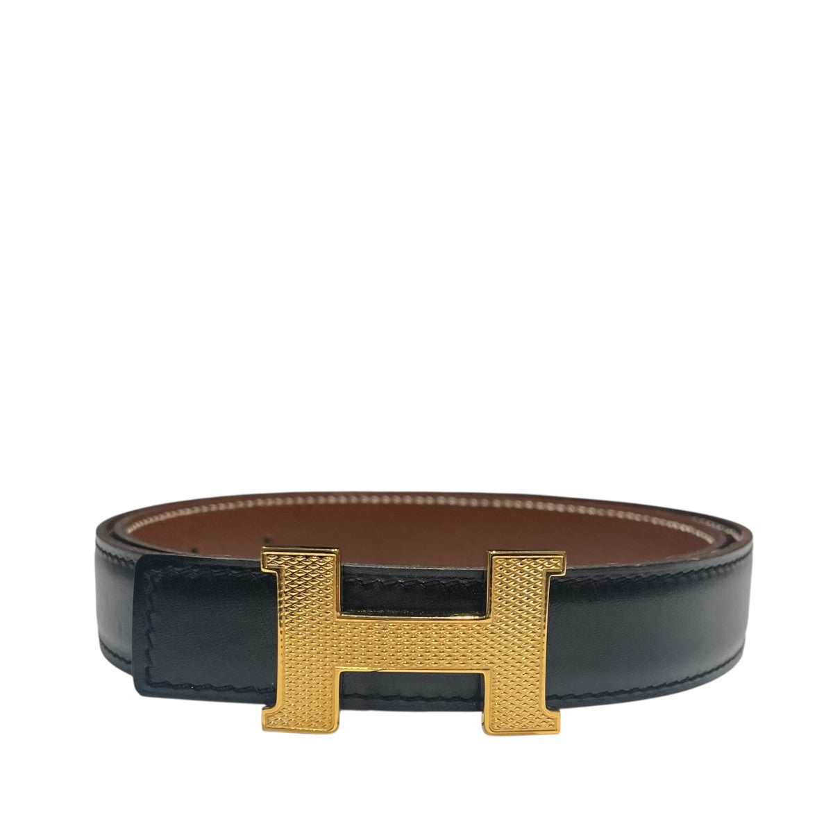 ⭐️良品⭐️ エルメス レザー ベルト 75 ブラック×ブラウン ベルトのみ HERMES(エルメス) □G刻印レザーベルト ブラウン｜【公式】カインド