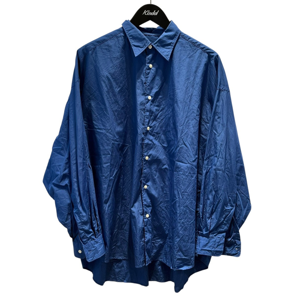 Graphpaper 長袖シャツ　ブルー 中古・古着通販】Graphpaper (グラフペーパー) Broad L/S