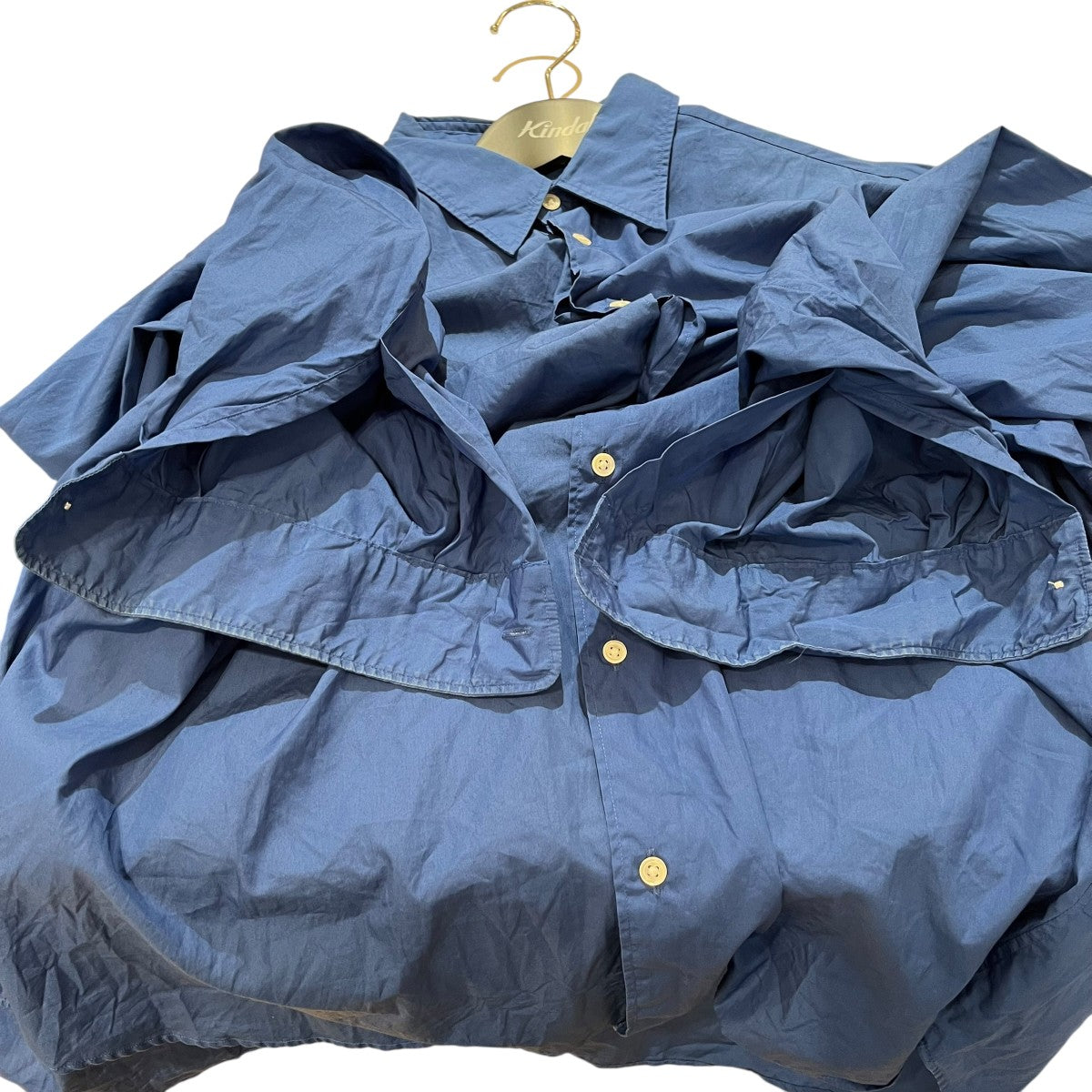 長袖シャツGL231-50086C Oversized Regular Collar Shirt