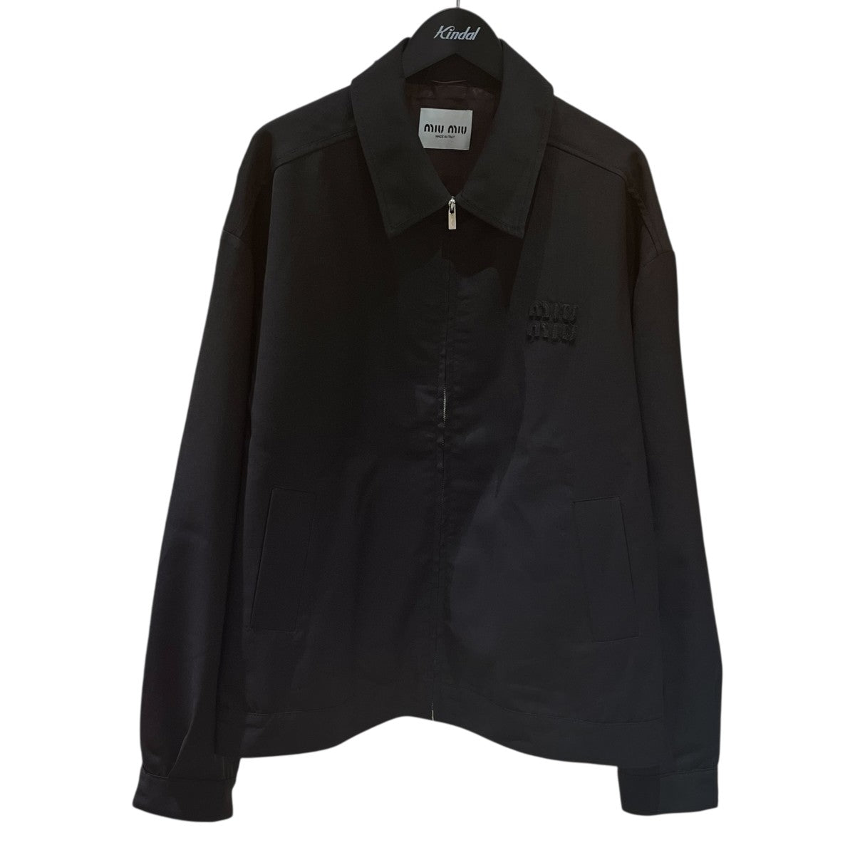 MIU MIU(ミュウミュウ) LEATHER NYLON BLOUSON レザージャケット