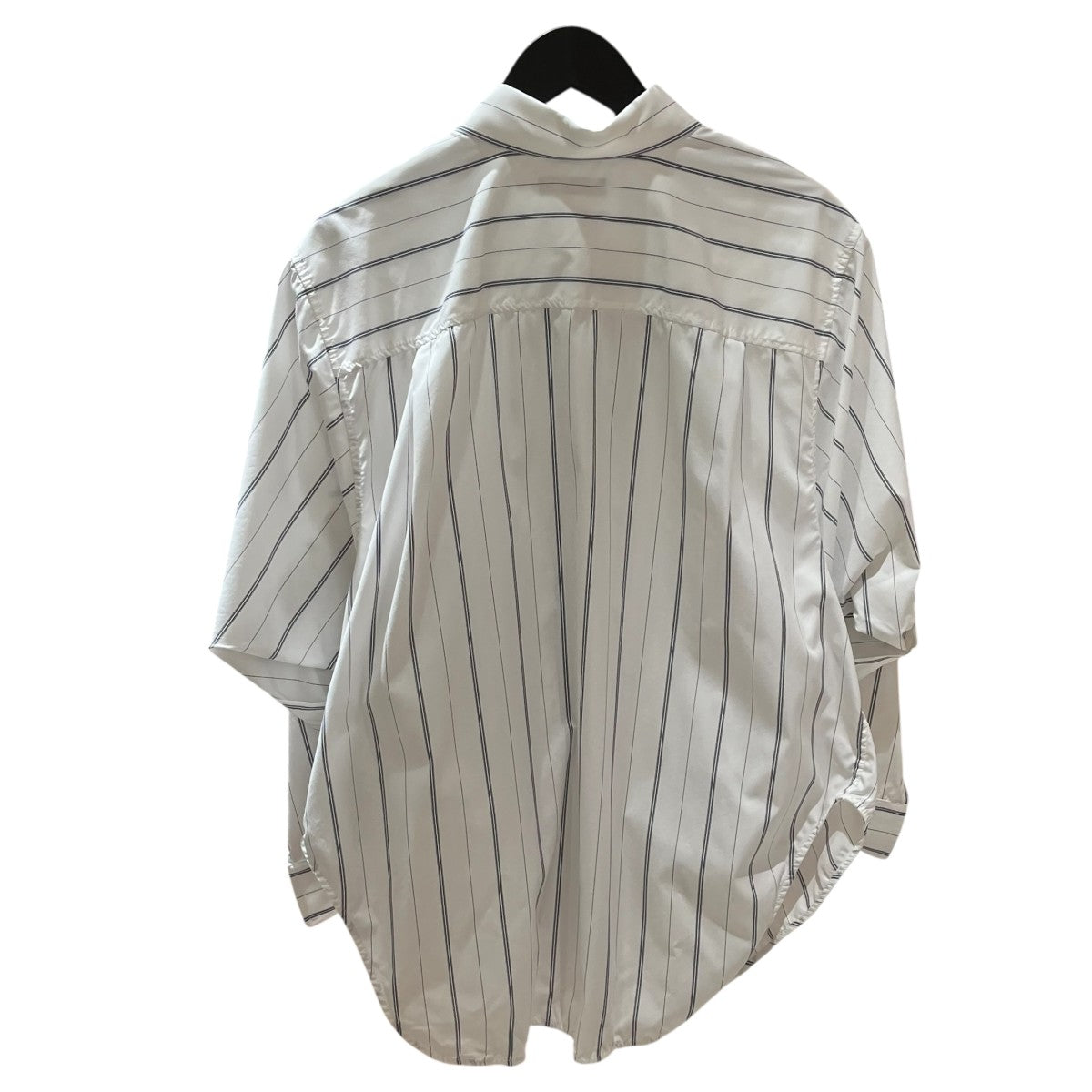 BALENCIAGA Twisted Swing Shirtストライプシャツ671663 古着・中古-2枚目のアイテム画像