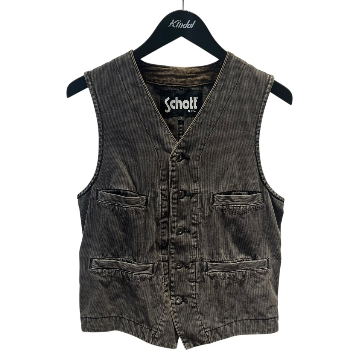 Schott(ショット) ワークベスト3172016 3172016 ブラウン サイズ S