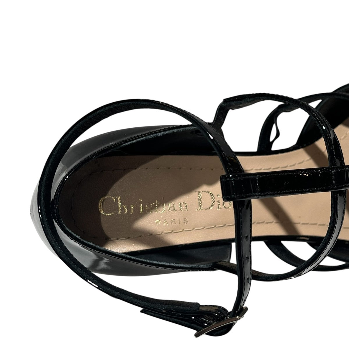 Christian Dior KDB736PMI LA PARISIENNE-Dロゴプレート ストラップパンプス 古着・中古-8枚目のアイテム画像