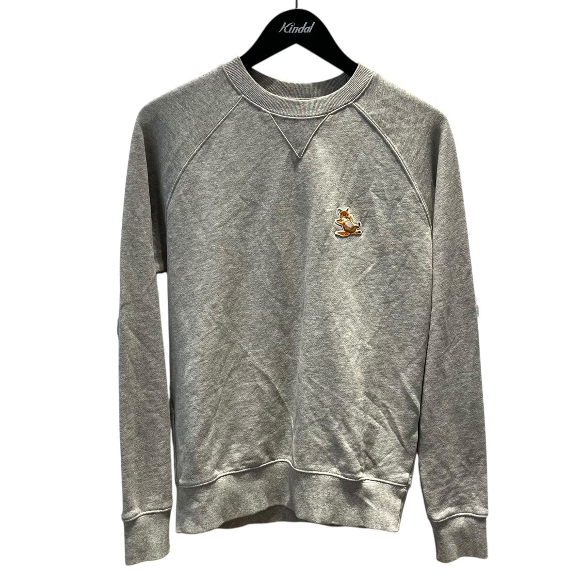 メゾンキツネ⌇グレートスウェット メゾンキツネ スウェット フォックスヘッド パッチ グレー レディース
