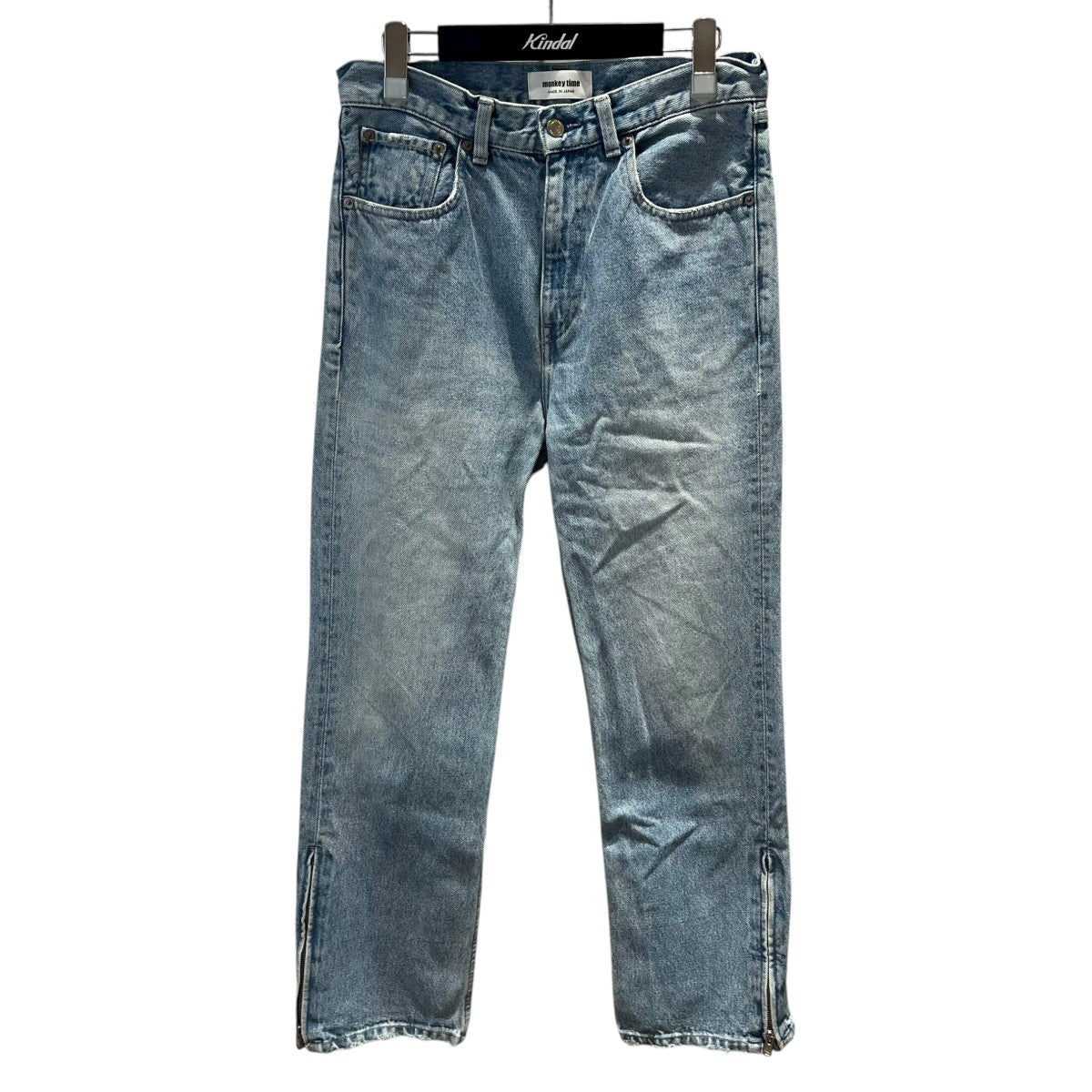 MONKEY TIME INDG DNM SIDE ZIP デニムパンツ 古着・中古-1枚目のアイテム画像