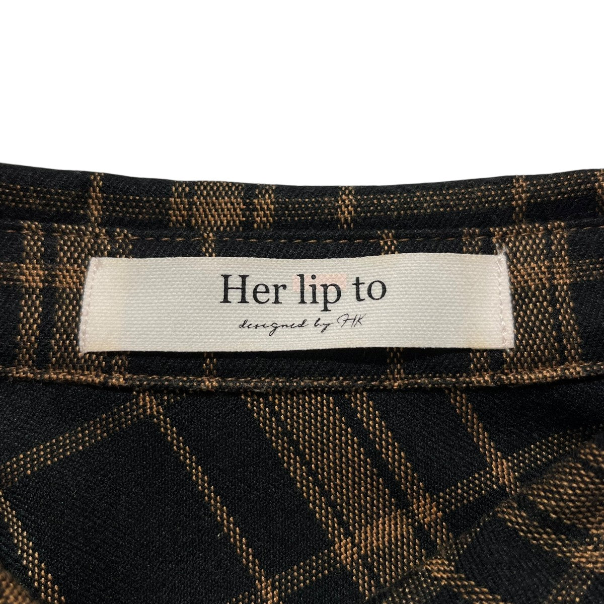 チェックシャツワンピースHLT2009082