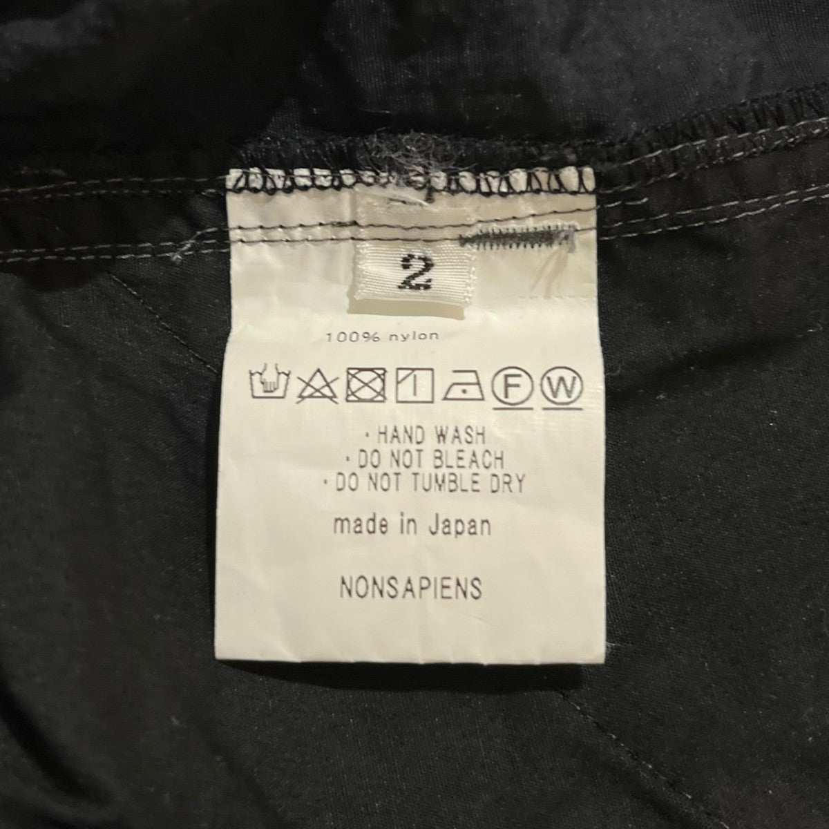 nonsapiens 裾ドローコードカーゴパンツ 古着・中古-6枚目のアイテム画像