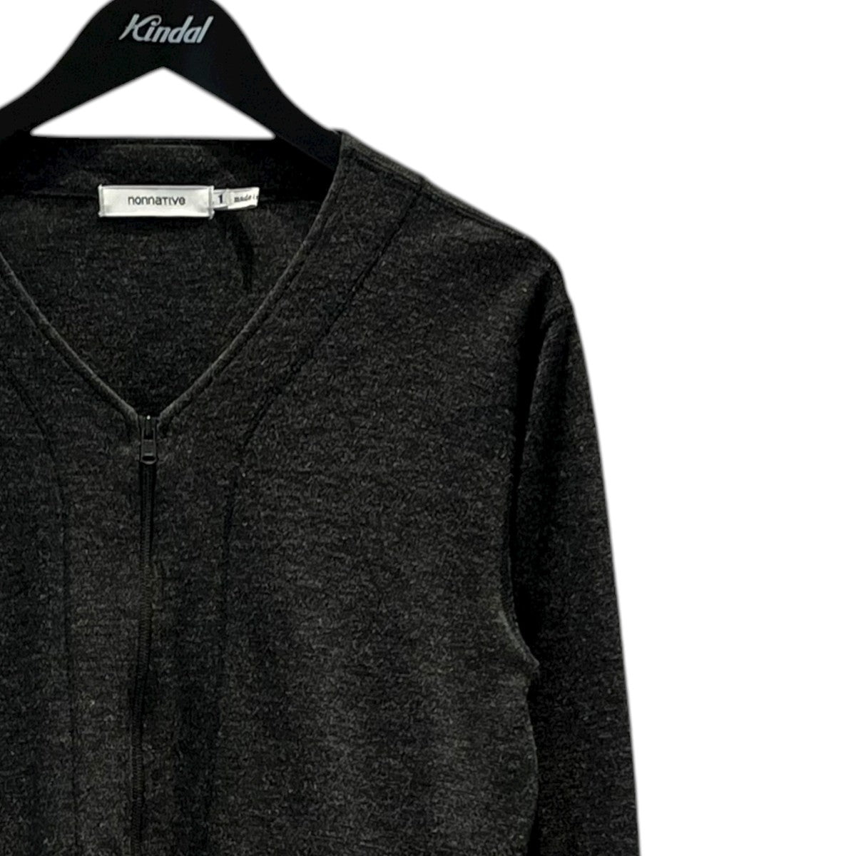 無地ジップカーディガンNN-C2604