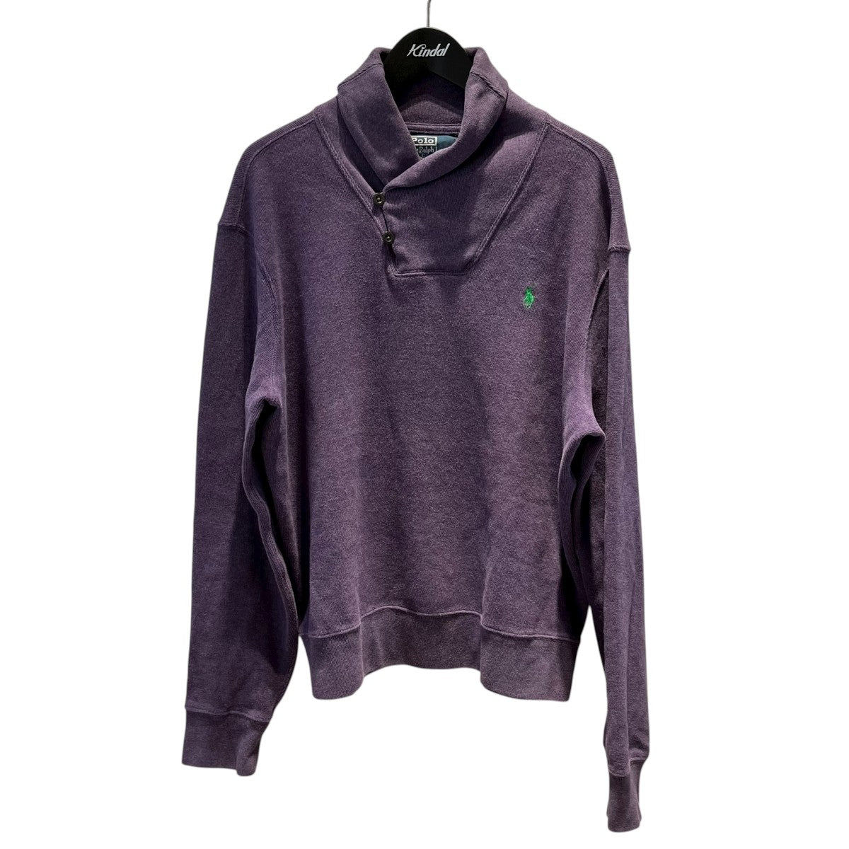 並行品ワンポイントショールカラースウェット