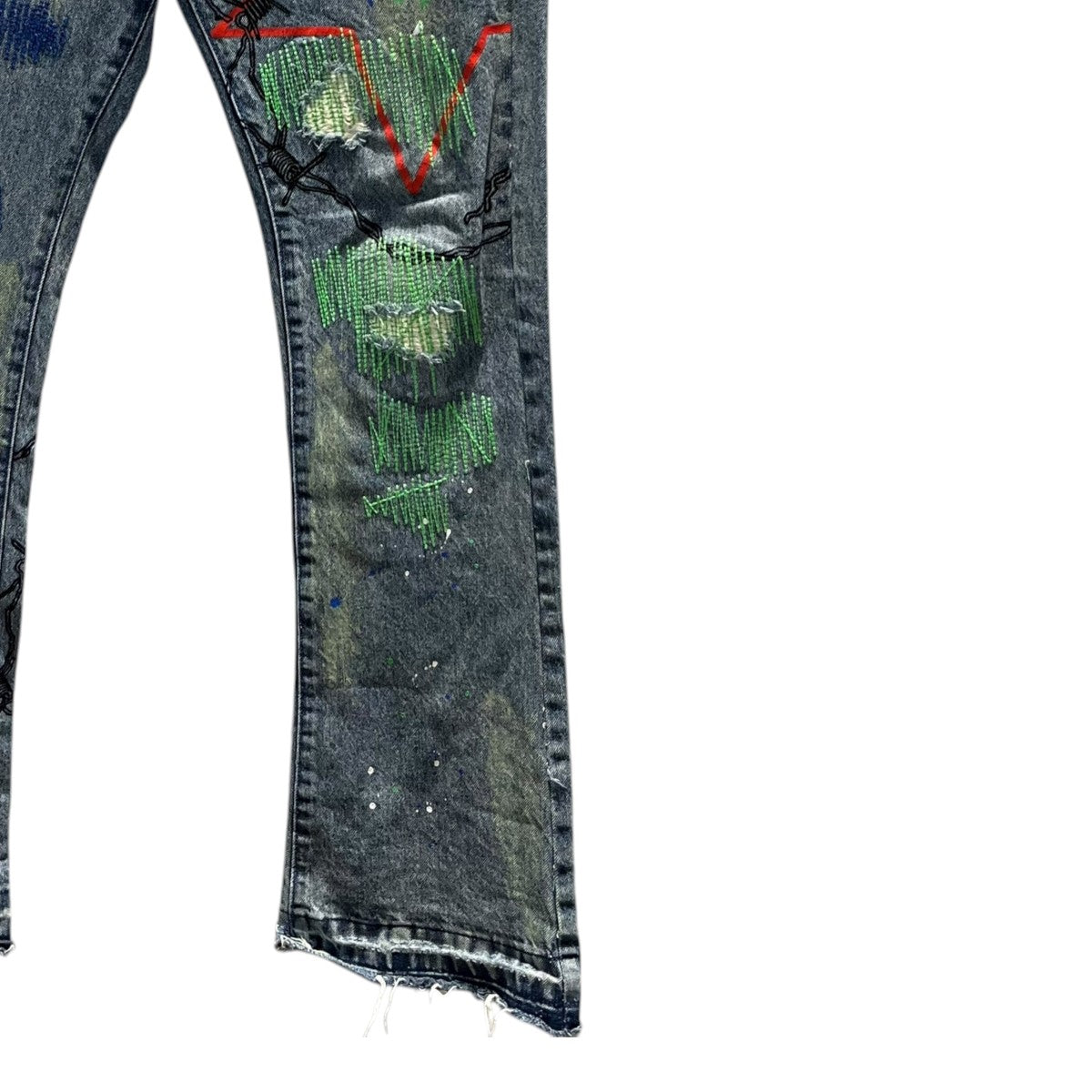 COLLABORATION PAITING DENIM PANTSデニムパンツ