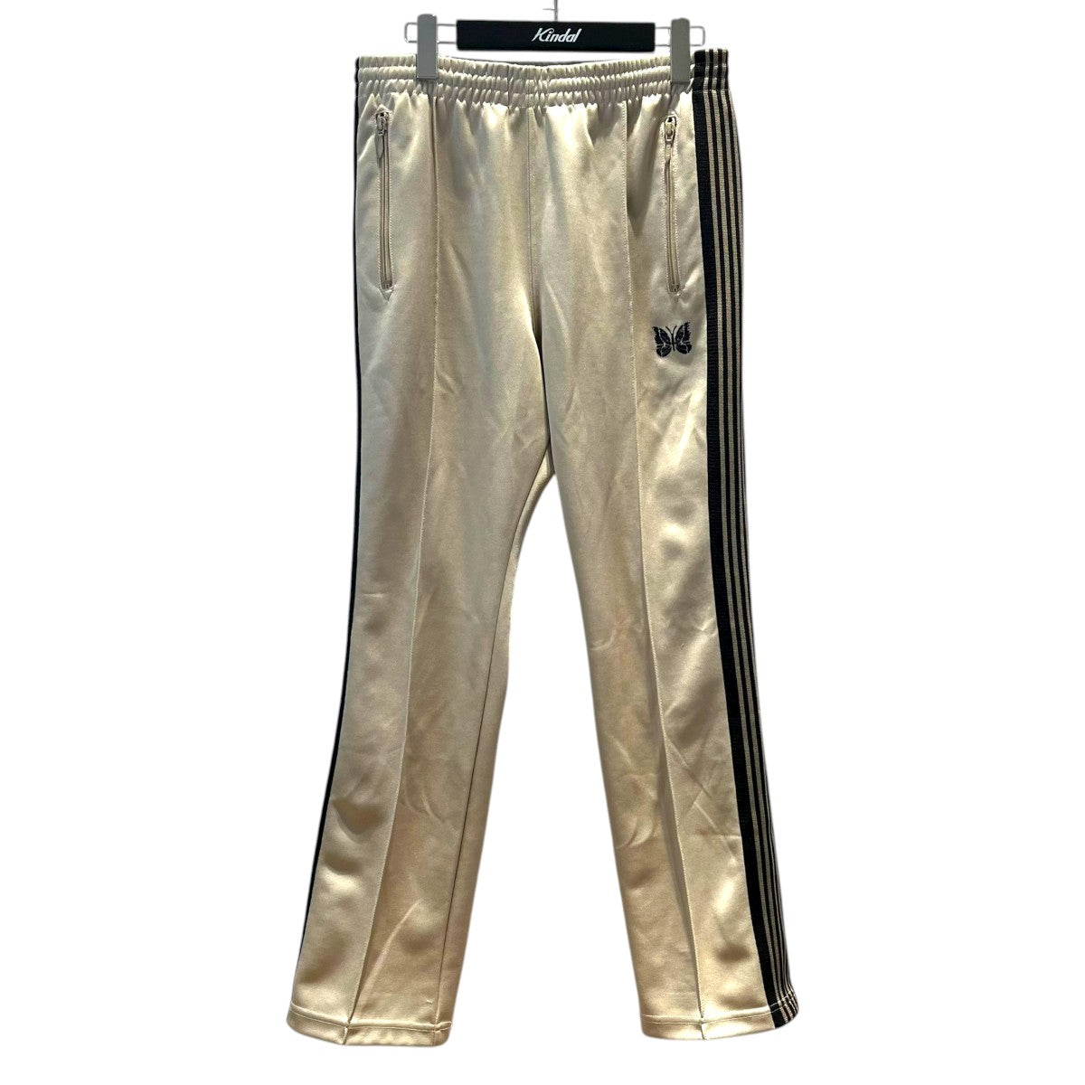 Needles ニードルズ ジャージ トラックパンツ MR286 L ベージュ Needles(ニードルズ) NARROW TRACK PANTトラックパンツMR561 MR561