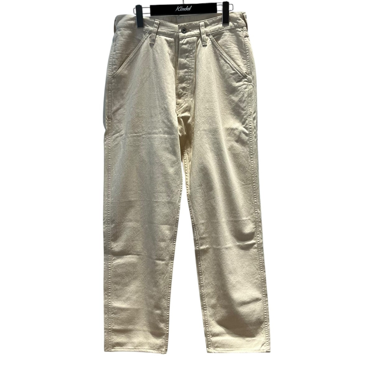 EVISU(エヴィス) カモメマークペイントストレートパンツ アイボリー