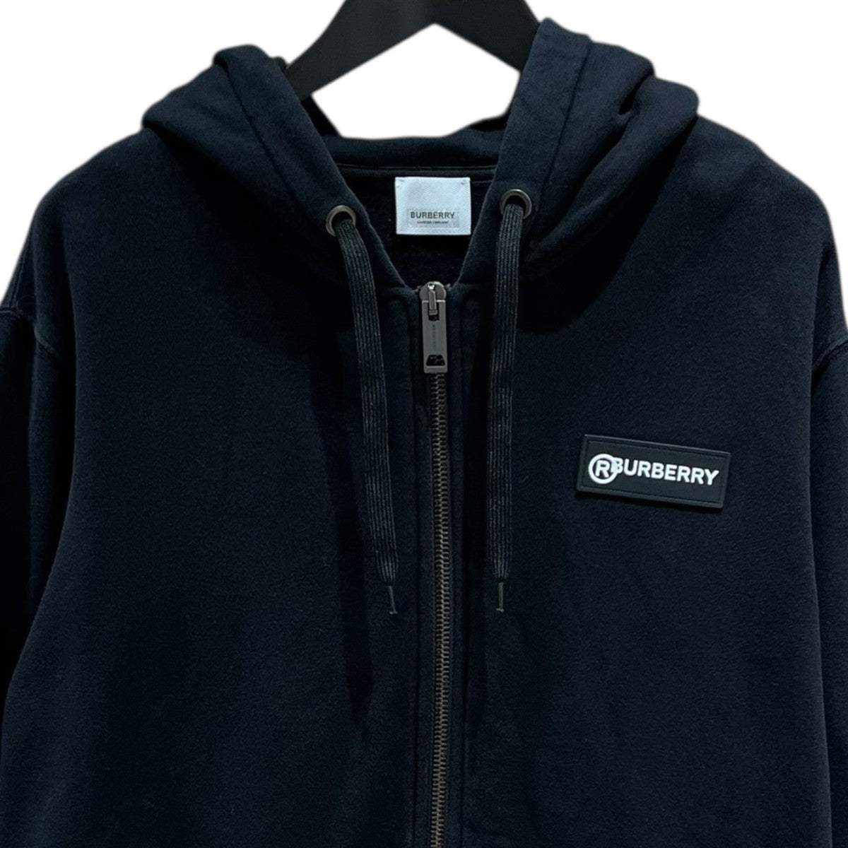 ティッシ期袖チェック切替ジップパーカー8025684