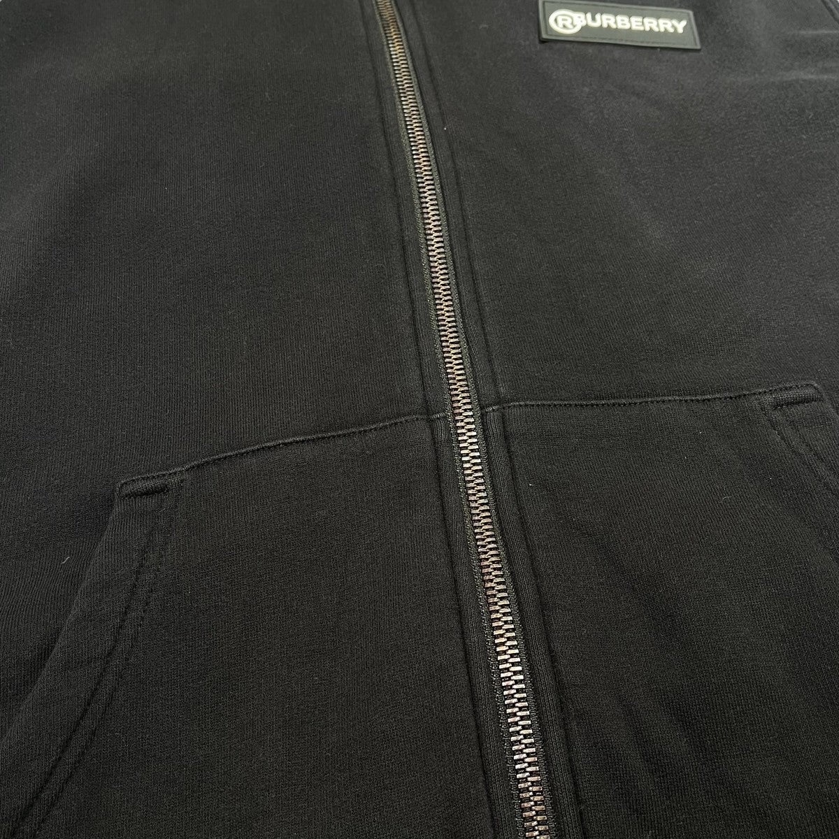 ティッシ期袖チェック切替ジップパーカー8025684