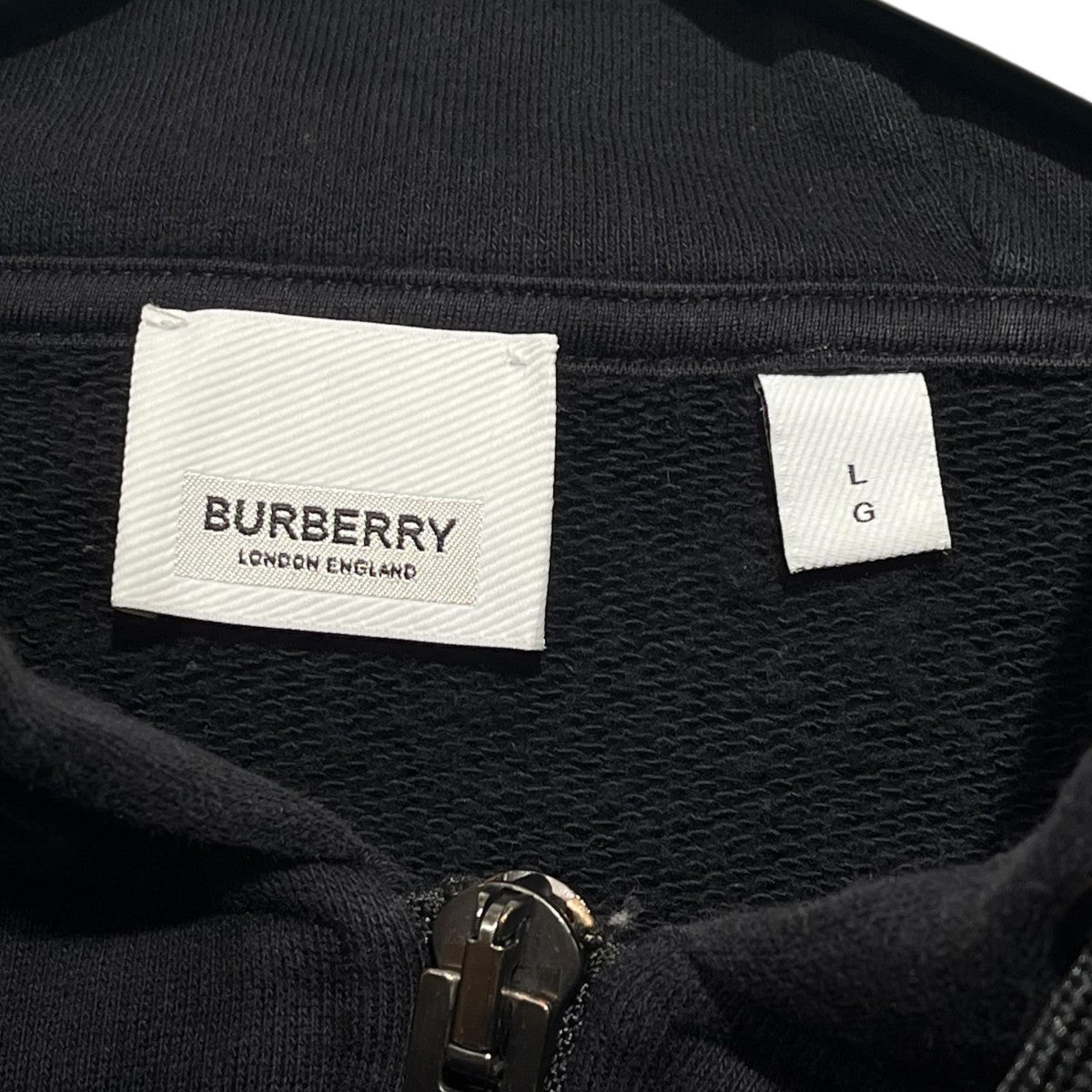 ティッシ期袖チェック切替ジップパーカー8025684