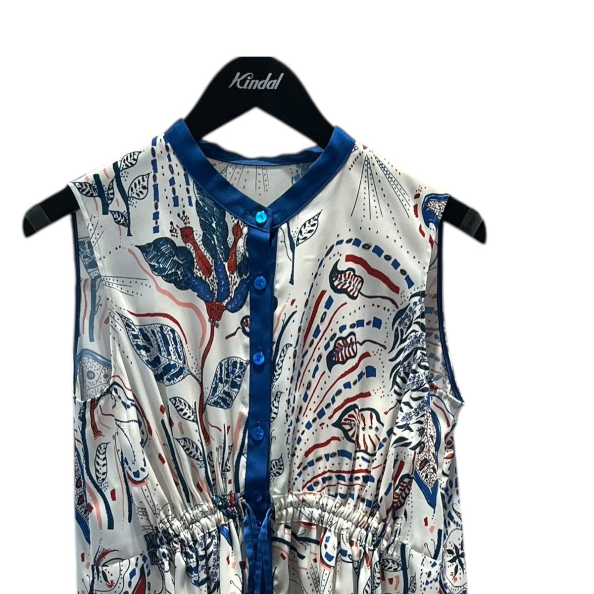 ANAYI(アナイ) ﾎﾞﾀﾆｶﾙﾍﾟｲｽﾞﾘｰﾄﾞﾛｽﾄ ﾜﾝﾋﾟｰｽノースリーブワンピース