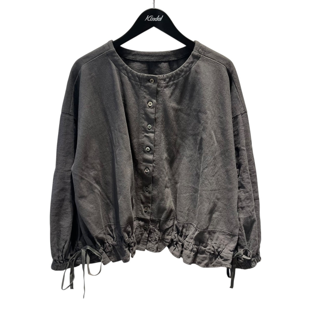 天竺×布帛 コンビ2way トップカーディガン01251-1073