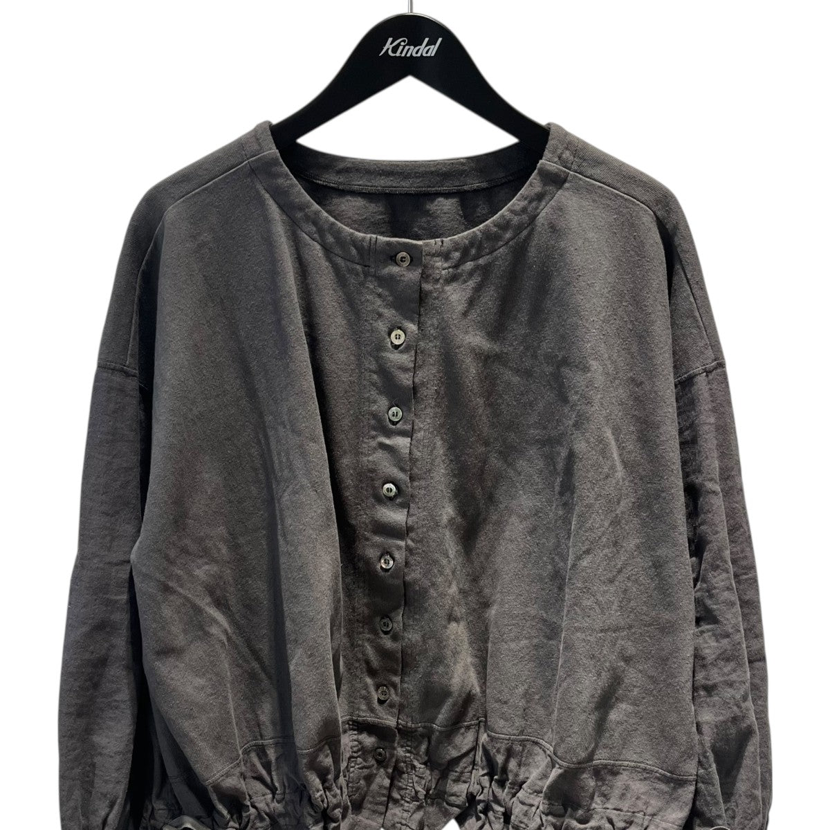 天竺×布帛 コンビ2way トップカーディガン01251-1073