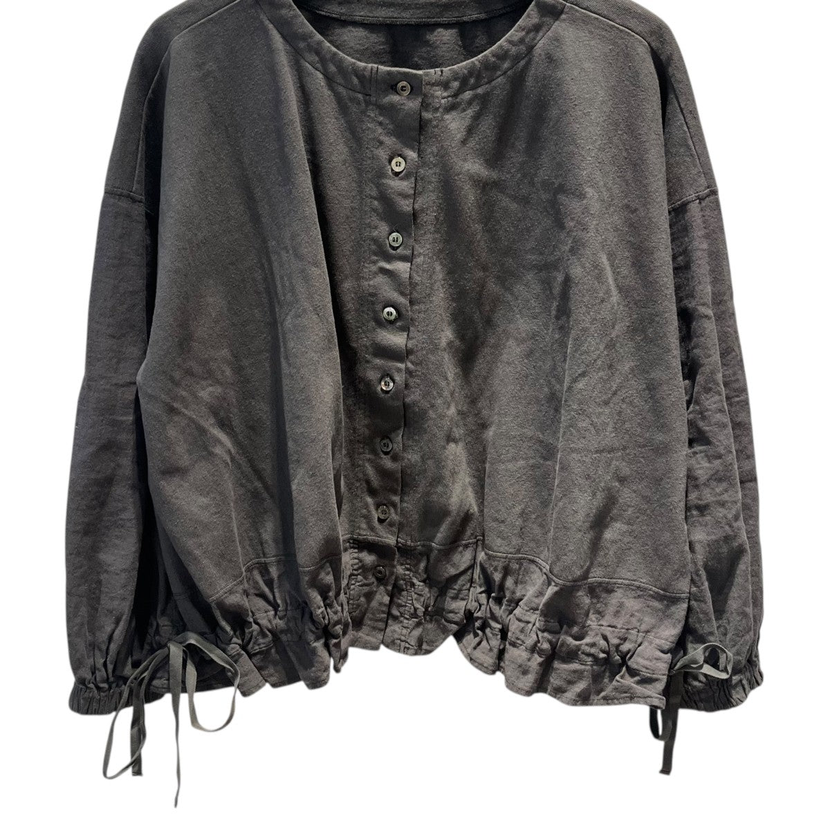 天竺×布帛 コンビ2way トップカーディガン01251-1073