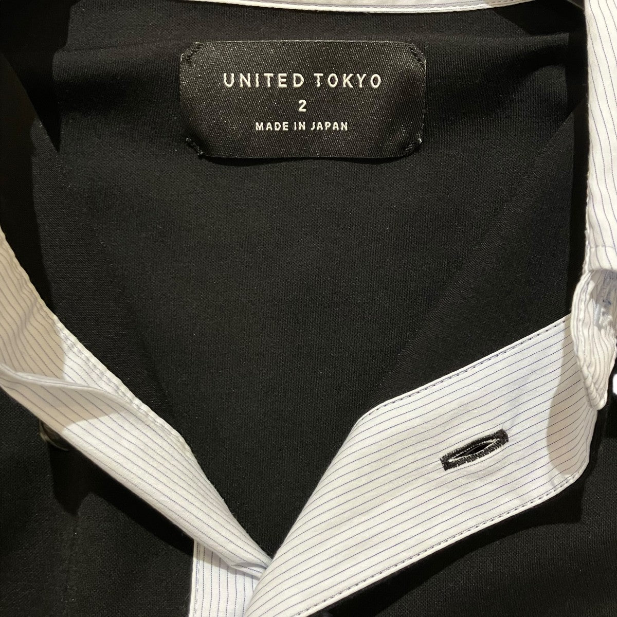 UNITED TOKYO レイヤードラガーポロシャツ135322006 古着・中古-4枚目のアイテム画像